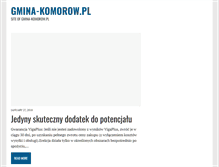 Tablet Screenshot of gmina-komorow.pl